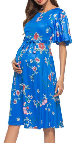 Vestido Ropa De Maternidad Ropa De Maternidad Floral De Mang