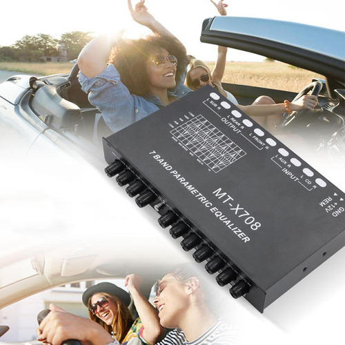 Ecualizador De 7 Bandas Chip Dsp Entradas Cd Aux