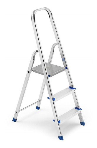 Escalera 3 Escalon Plegable Aluminio Acero 150.kg Marca Framar Hecha En Italia Certificada