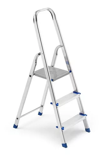 Escalera 3 Escalon Plegable Aluminio Acero 150.kg Marca Framar Hecha En  Italia Certificada