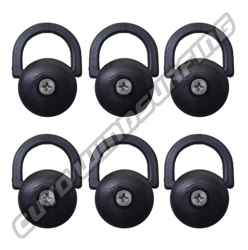 Imagen 3 de 6 de Kit X6 Repuesto Atalona Pastilla Estribo Plástico Para Kayak