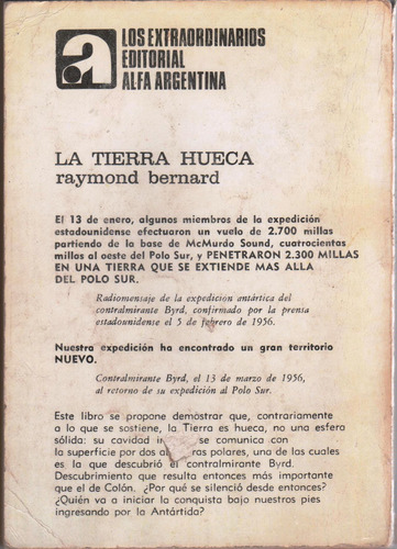 La Tierra Hueca / Raymond Bernard (Usado)