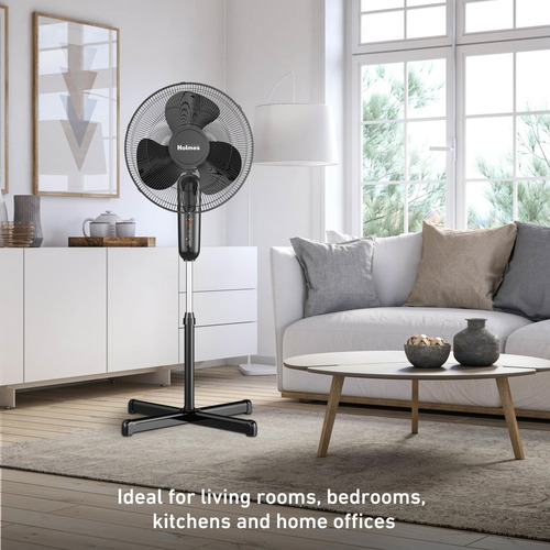 Ventilador De Pé Digital Holmes 16, 3 Velocidades E 3 Modos