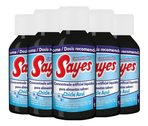 Imagen 2 de 2 de Concentrado Saborizante Sayes Sabor Chicle Azul 120ml