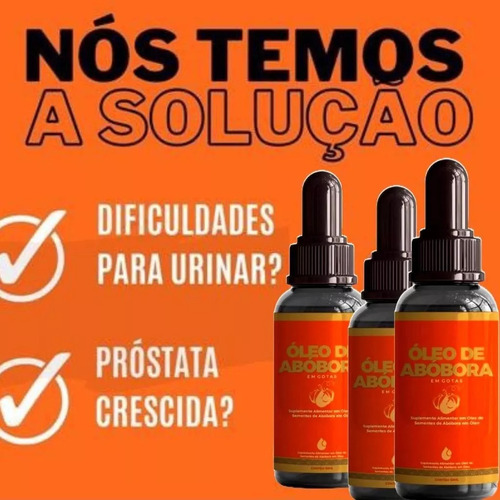 Kit 3 Óleo De Semente De Abóbora Em Gotas 100% Pura -melfort