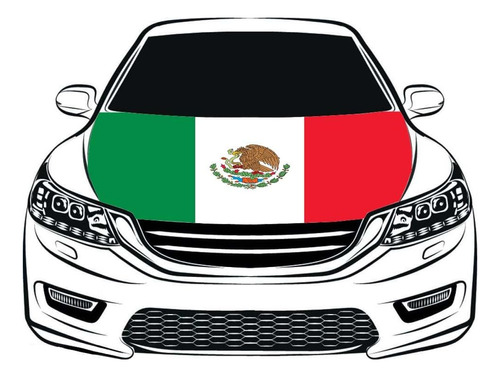 Mexico Flag Car Hood Cover Banner3.3x5ft Elastic Fabrics 1