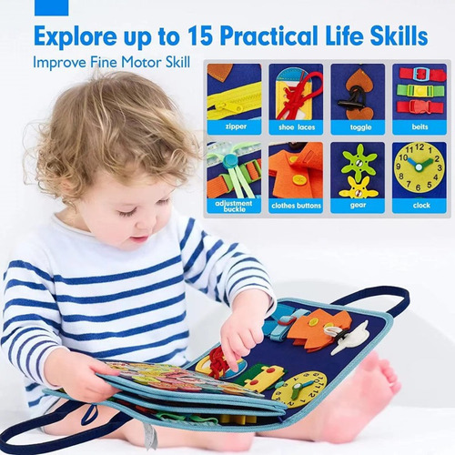 Tablero Alfabético En Libro Educativo De Tela Sensorial