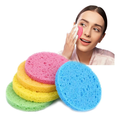 Esponja Facial Exfoliante Desmaquilladora Textura Suave