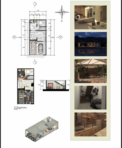 Plano Arquitectónico Para Casa De 7x15 Y 10x20