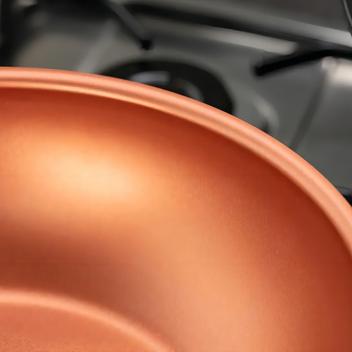 Panela Wok 3l Antiaderente Proflon Topázio Cinza Brinox