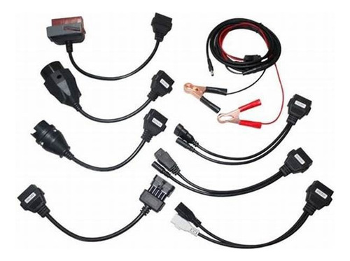 Set De 8 Cables De Conexión Obd1 Delphi Adaptadores