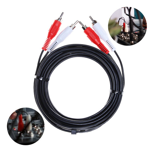 Cable Para Audio 2 Plugs Rca  2 Plugs Rca 7.6 M T3904
