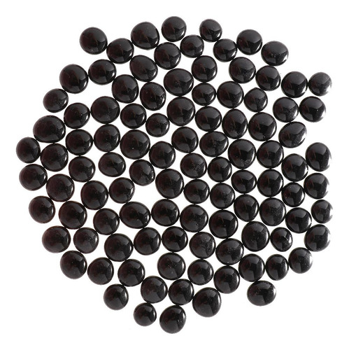 100 Unids Hermosa De Peces Piedras De Cristal Piedras Negro