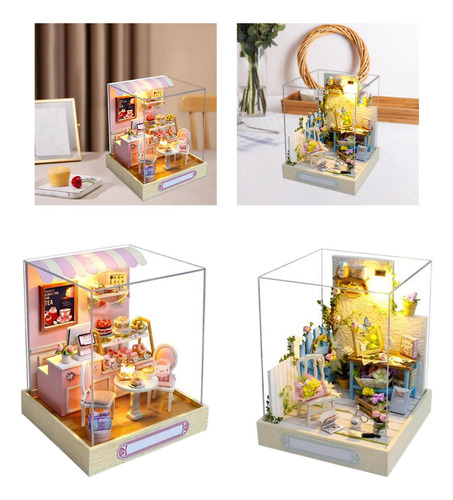 Casa De Muñecas De 2 Piezas Con Juegos De Muebles Casa De