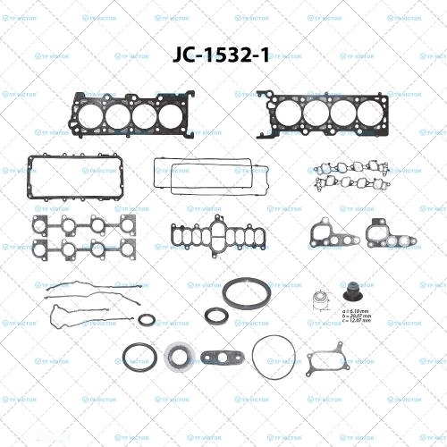 Kit Juntas Motor P/ Ford F-250 00/03 4.6l V8 Gasolina