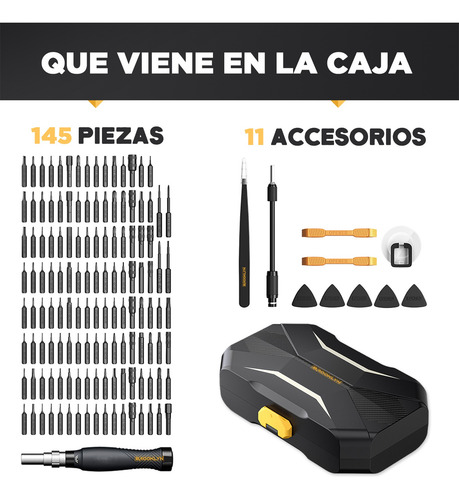 Imagen 8 de 10 de Set Destornillador De Precision Brooklyn Juego 143 Piezas