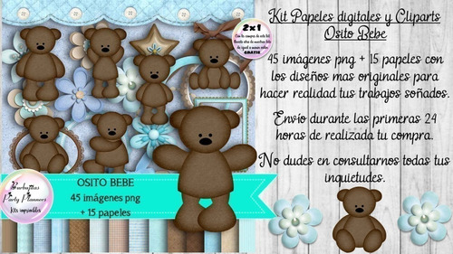 Papeles Fondos Y Cliparts Imagenes Png Osito Oso Bebe