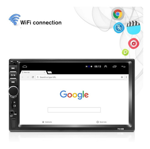Radio Multimedia Android 7p Kit Chevrolet Aveo Wifi Gps Cam.
