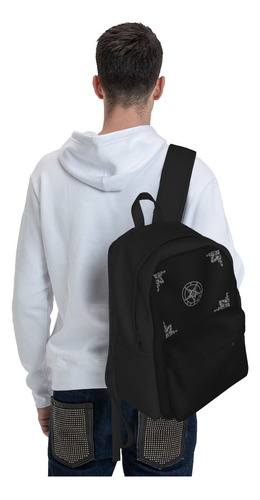 Mochila Baphomet Trend Para Mujer, Mochila Escolar Sat Para