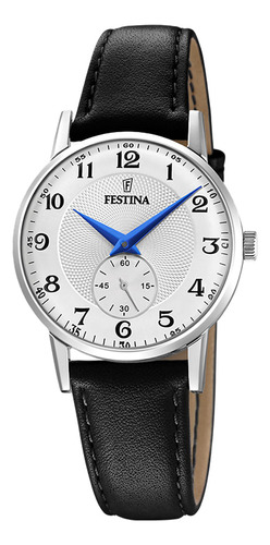 Relógio Festina Retrô Feminino Couro Preto