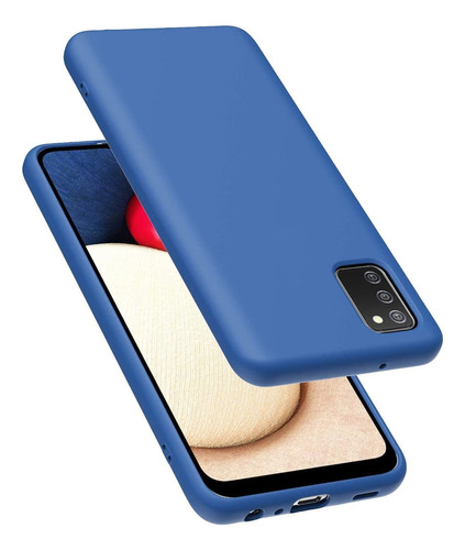 Funda Case Para Samsung A03s Soft Feeling Antishock Azul