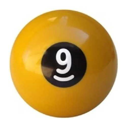 Bola Numero 9 Bilhar Sinuca Snooker 50mm Nova Avulsa