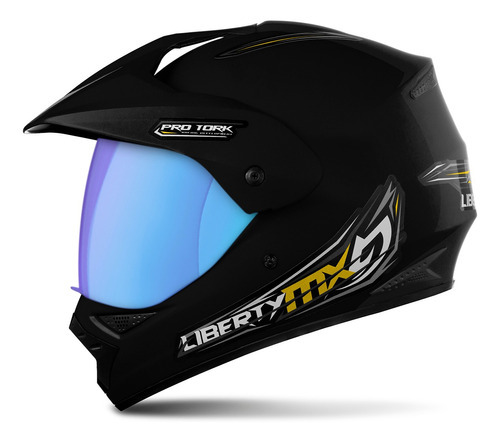 Capacete Moto Fechado Motocross Mx Vision Viseira Camaleão