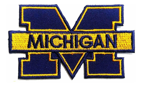 Kanin Parche Michigan Logotipo Bordado Para Planchar Coser