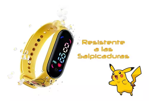 Reloj Diseño Pokemon Digital Con Pantalla Lcd