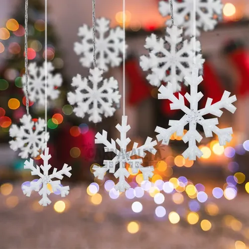 Juego de 30 piezas de decoración de remolinos colgantes de papel de aluminio de la Natividad de Jesús, letreros de Navidad para decoración de techo en interiores y exteriores, suministros de fiesta de