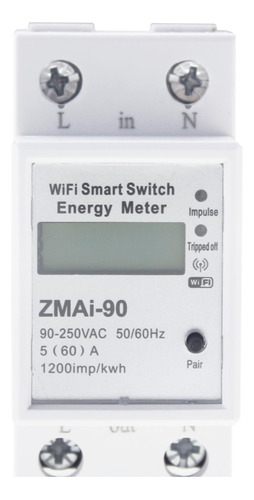 Medidor De Energia Wifi 60 A, Rele On/off  | Tuya Smart