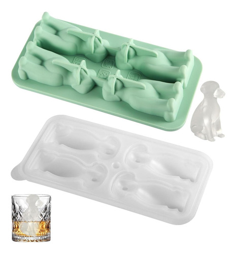 Labrador Dog Ice Cube Cube Cube, Silicone En Forma De Perro