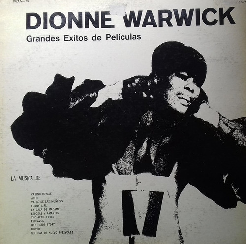 Dionne Warwick Grandes Exitos De Peliculas Vinilo  Lp Pvl