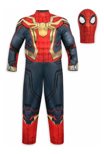 Imagen 3 de 10 de Hombre Araña Spiderman Disfraz Reversible Talla 7-8 Disney