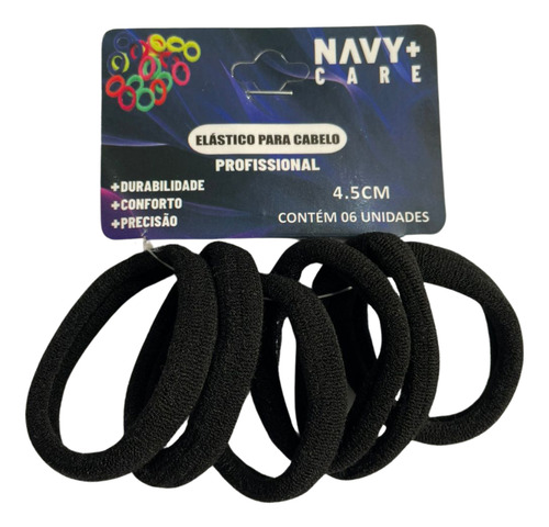 Kit 36 Xuxinhas De Cabelo Elastico De Meia Medio Confortavel Cor Preto