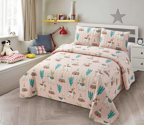 Luxury Home Collection Kids/teens/girls Coverlet Bedspread Q