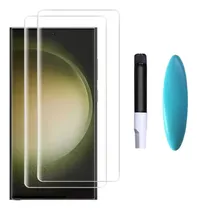 Comprar Mica De Vidrio Uv Glue Para Samsung S24 Ultra\u002F S24 Plus\u002F S24
