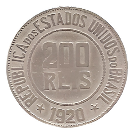 Moeda 200 Réis 1920 (Usado)