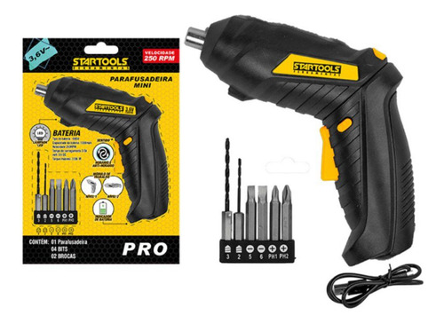 Mini Parafusadeira Recarregavel 3,6v Bivolt Com Led
