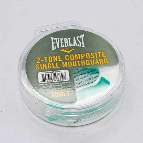 Protector Bucal 2-tone Composite Single Mouthguard - Verde