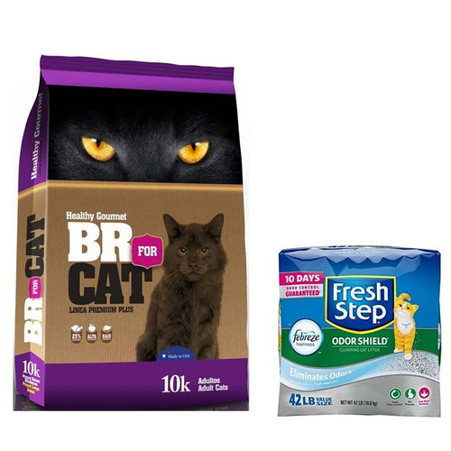 Br For Cat Gato Adulto 10kg Y Arena Fresh Step 42lb Combo