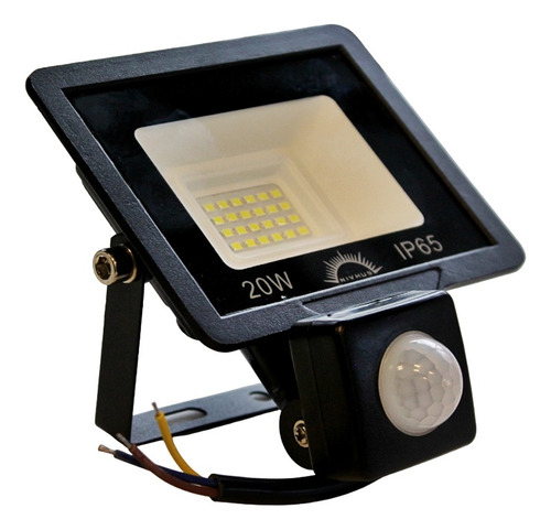 Reflector Led 20w Sensor Movimiento Exterior Ip66 Exterior
