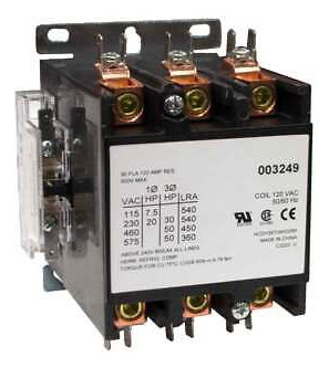 Hypertherm 003249 Contactor 90amps 3pole 120vac With 2x  Aab