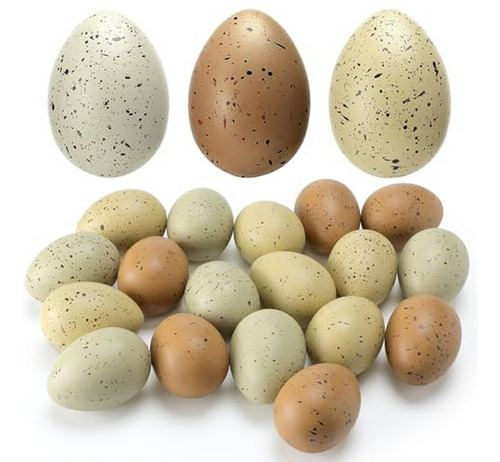 Huevos Pascua Especiados Plástico 2.4 In, 18 Pzs Amarillo