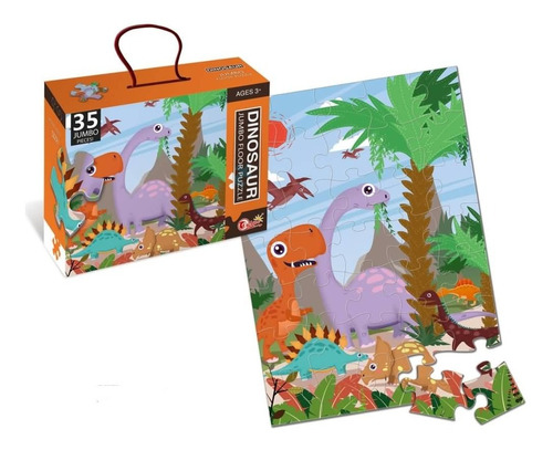 Rompecabezas 35 Piezas Puzzle Infantil Dinosaurios Funny