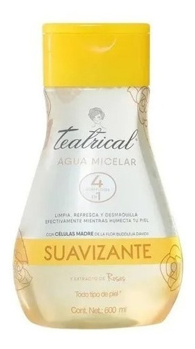 Agua Micelar Teatrical Extracto De Rosas Suavizante 600ml