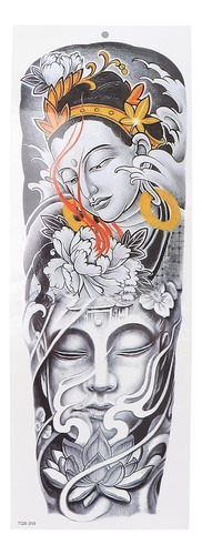 9 Pegatinas De Tatuaje Falso De Brazo Completo, Tatuajes