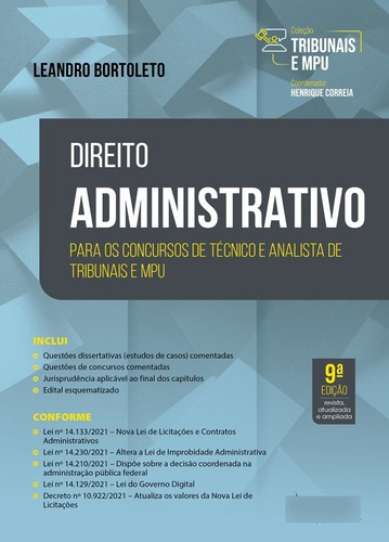Coleção Tribunais - Direito Administrativo - Para Analista 