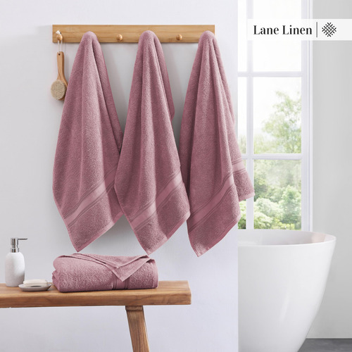 Juego De Toallas De Baño Lane Linen Luxury, 100% Algodón, 4