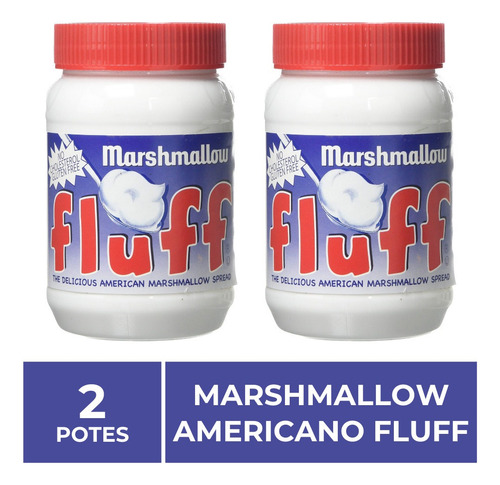 2 Potes, Marshmallow De Colher, Fluff
